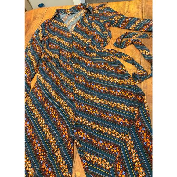 Sz S - ModCloth Retro Print Jumpsuit - Picture 2 of 9